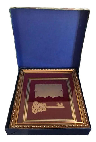 IMOERIO Diploma Conmemorativo Llave De Oro 24k Ciudadano Ilustre 1