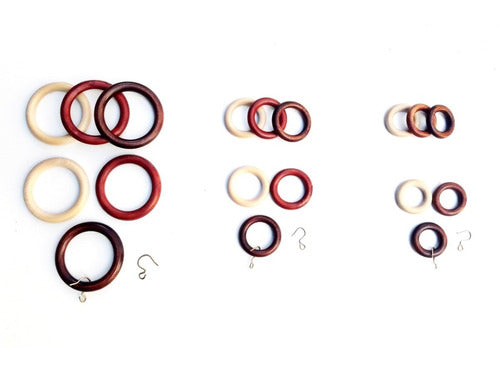 Di Falco Hnos Pack of 10 Wooden Rings for 34mm Rod 0