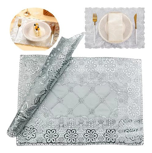 Renkai Set of 4 Rectangular Waterproof Placemats 40x30 0