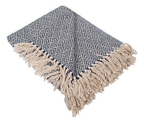 Dii Diamond Throw 50 X 60  , Nautical Blue, 0