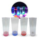 6 Vasos Largos Luminosos Luz Led Cotillon Carioca Fiesta 0