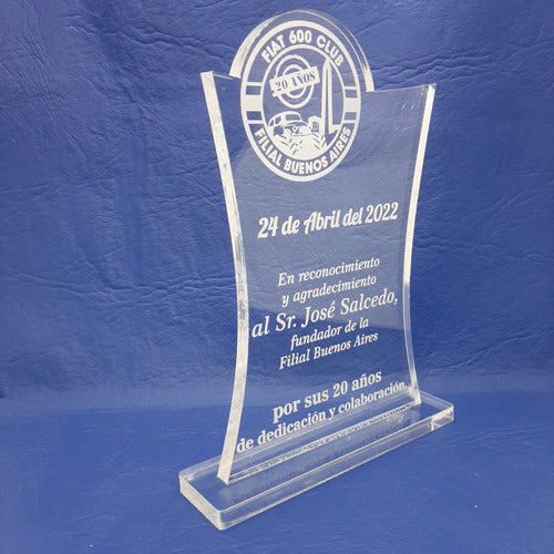 X6 Premios De Acrílico De 17,5cm X 12,5cm En 6mm + Caj Envío 1