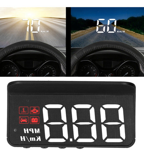 Medidor De Projetor De Pára-brisa Com Display Frontal Obd2 3