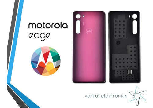 Motorola Tapa Trasera Carcasa Original XT2063-3 - Moto Edge Rojo 1