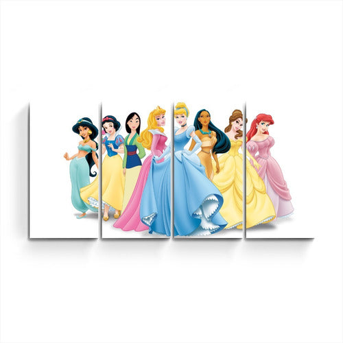 TICTIMEDECO Large Disney Princess Polyptych Frame for Children's Decoration 0