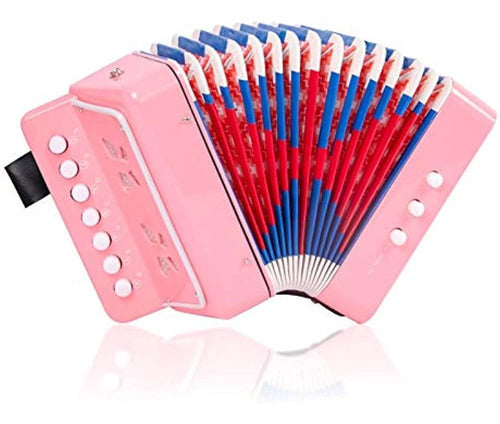 Accordion Kids Toy Acordeón Mini Instrumentos Musicales Botó 0