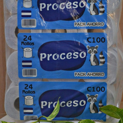 Proceso 8 Packs Toilet Paper 24 Units 80 Mts 1