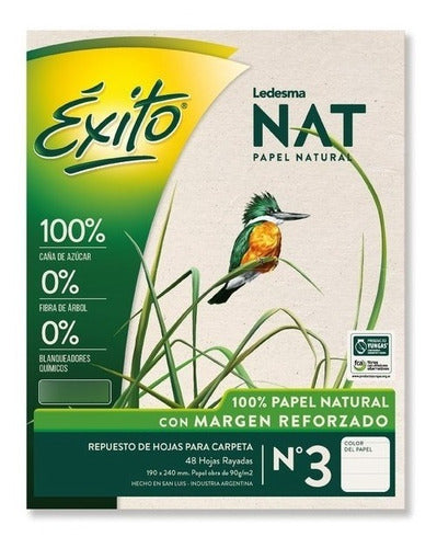 Éxito Replacement 96 Sheet A3 Ledesma Nat Natural Paper 0