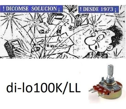 Gener 16mm 100k 10% Logar Potentiometer with Key for CI Di-lo100k/ll 0