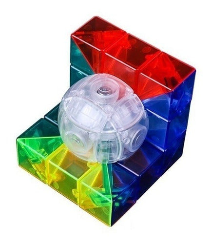 Moyu Rubik Transparent Geo B + Moyu Themaoisha Cube Base 0