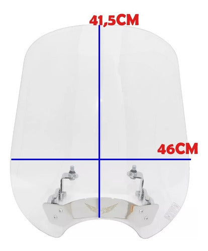 Bolha Para-brisa Motovisor Fatline Midnight Star 950 Cristal 2