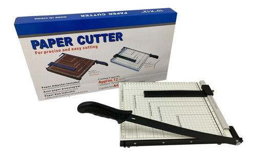 Paper Cutter Metal Guillotine A4 Professional White 0