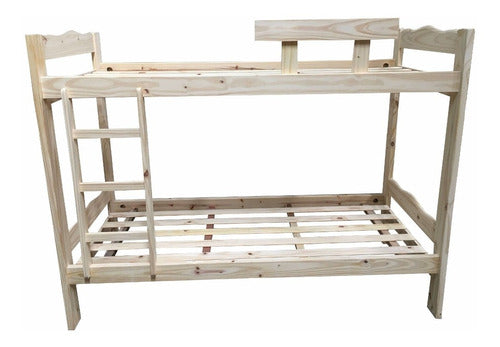 Bunk Bed Eco Line in Pine Wood 1