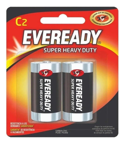 Eveready C Size Carbon Zinc Batteries Pack of 8 1