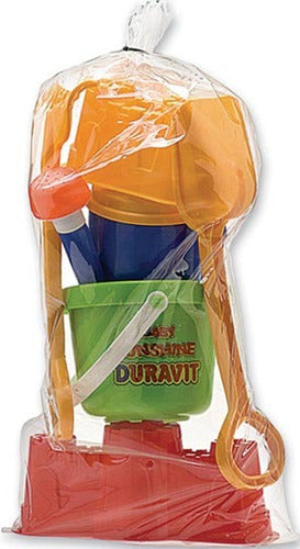 Beach Toy Set with Bucket, Shovel, Rake, and Castle Mold - Duravit 5270 0