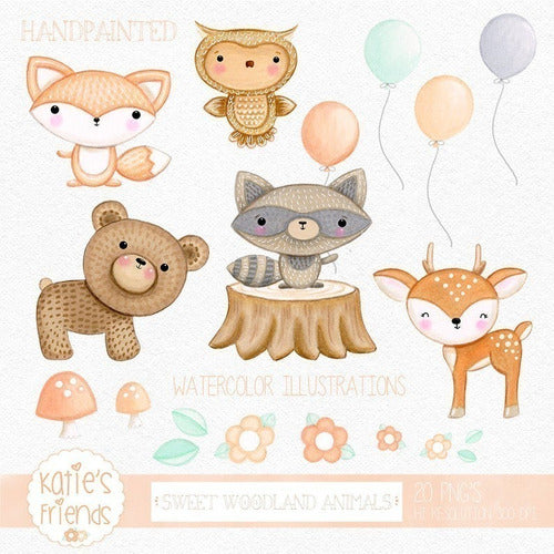 Kits Imprimibles Burbujitas Cliparts Png Animales Del Bosque Cl2 0