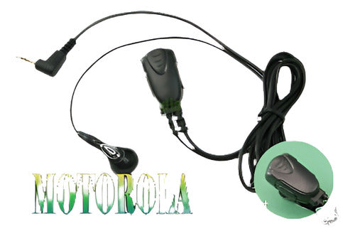 Motorola 4-072MT 2 Cable Auricular Con Botón Ptt Para FV300, T6500 0