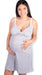 Maternity Nursing Nightgown for Pregnant Women with Lace Detail 5