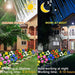 Angmln Pack of 4 Solar Garden Lights with Decorative Flowers 3