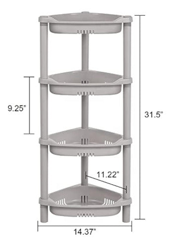 Elyken Estante Organizador De Ducha De 4 Niveles, 6