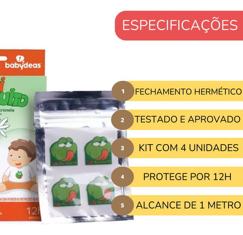 Sai Mosquito Adesivo Repelente Infantil Natural Citronela 4 2