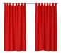 Kitchen Microfiber Short Curtain Set of 2 Panels 1.20x1.20m Each 24