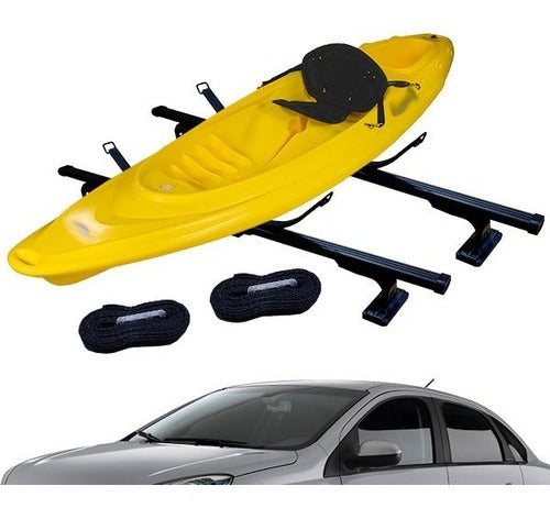 Cuna Porta Kayak + Barras Portaequipaje Ecosport Kinetic Kbk 0