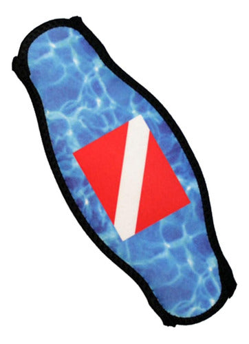 Innovative Scuba Concepts Correa Envoltura Neopreno Máscara Tapa De La Correa Bandera 0