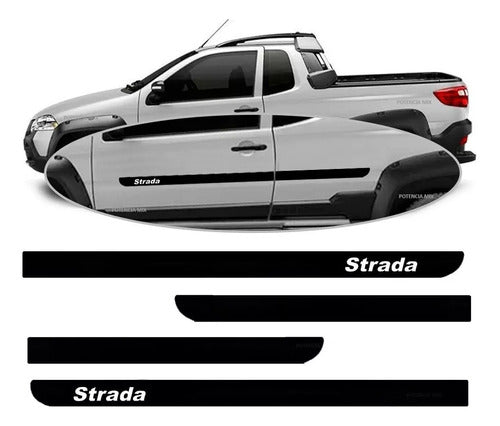 Fiat Strada Side Baguette Set Double Cab 2013 - 2018 1