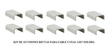 Zoloda Pack of 10 White Straight Unions for Cable Tray 14x7 0