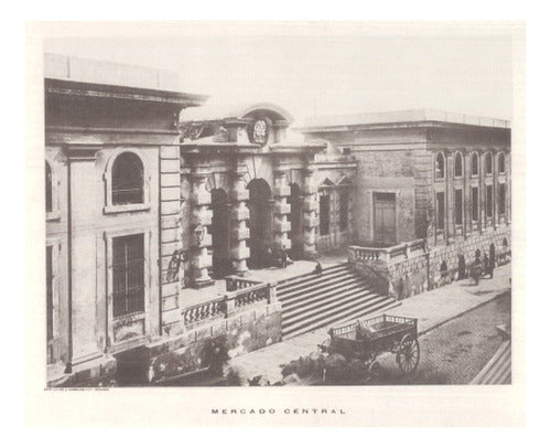 Mercado Central En 1900 Montevideo Antiguo- Lámina 45x30 Cm. 0