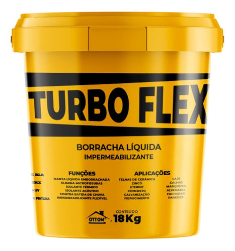 Borracha Liquida Turbo Flex Para Parede 18kg 0