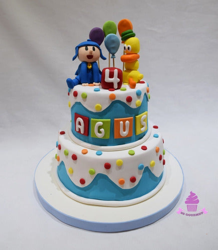 SS GOURMET Torta Pocoyo - Temática Mesa Dulce Tortas Infantiles 30 Pers 0