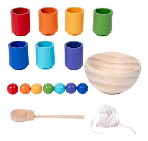 Bolas Em Copos Brinquedos Montessori, Classificação De 7