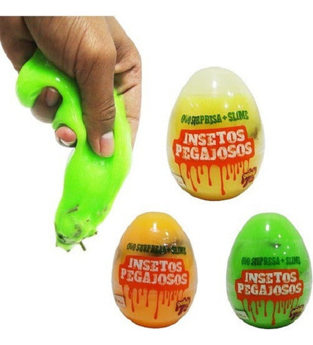 Isakito Slime Huevo Sorpresa 98 Gr Insectos Pegajosos 2