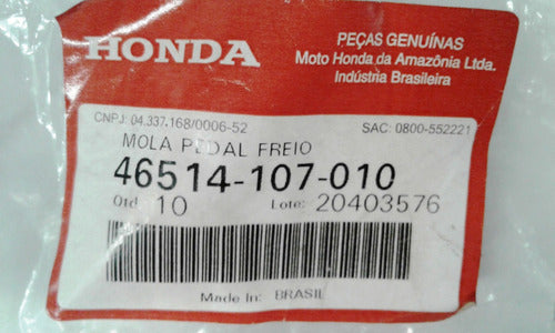 Honda Resorte Pedal Freno Orig CG 150 Titan 3