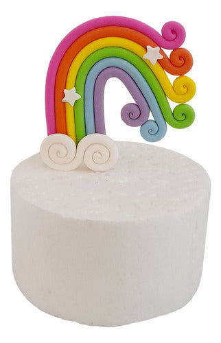 Brujita's Adorno Arcoiris Cascada En Porcelana Fría 0