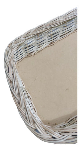 ADAL Rectangular Wicker Bread Basket 45cm 2