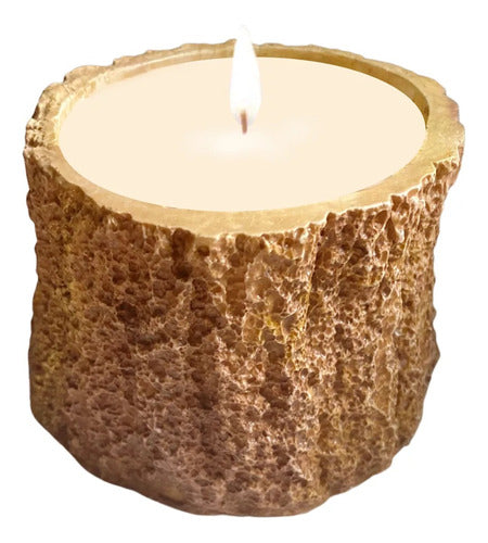 Bougies Déco Velas Aromáticas Cuenco Madera Soja 7x5 Cms - Vainilla Coco 4