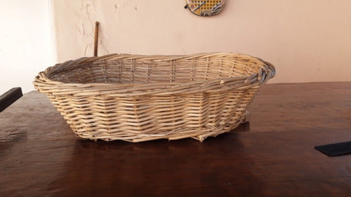 Artesanales Del Tigre Wicker Bread Basket 40cm X 30cm X 12cm 1