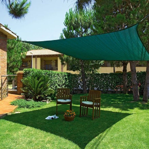 Tecsys Toldo Vela Sombra Viento Y Granizo UV 2*2 Mts Cuadrado Verde 1