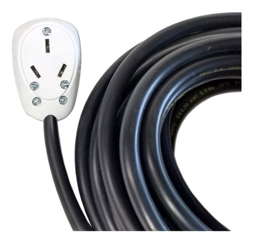 Casa Luces Alargue Prolongador 3 Metros Cable 3x2,5 Mm + Fichas 20 Amp 1