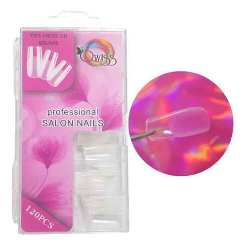 Owiss Tips Press On 120pcs Square - Nails 0