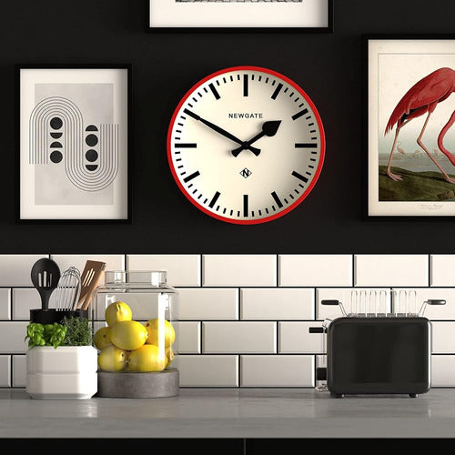 Newgate® Reloj De Pared Ferroviario Número Tres - Reloj Redo 4