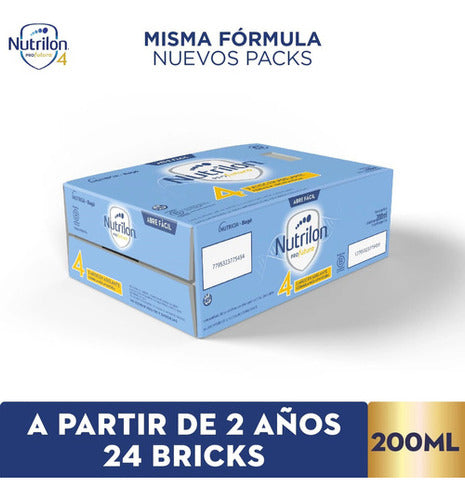 Nutrilon 4 Profutura Pack X 24 Bricks De 200ml +2 Años 0