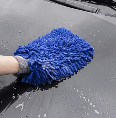 MEGAOFERTAS UY Microfiber Car Wash Cleaning Glove for Home and Bathroom 1