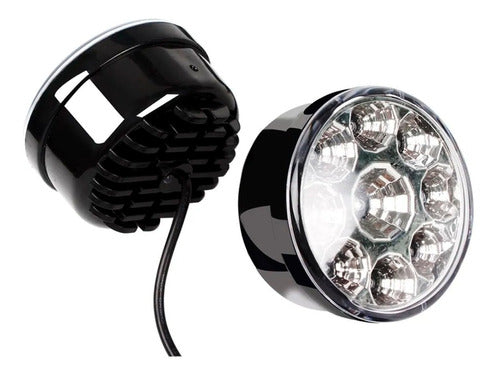 Kit 8 Faros 9 Led Luz Auxiliar Reflector Accesorio 12v 3