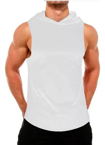Hooded Tank Top Sports Sweatshirt Gym Workout Gear 3