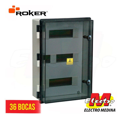 Caja Gabinete Estanco 36 Din Prd 553/1 Roker Electro Medina 1