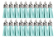 Turquoise Suede Fringe Tassel - Pack of 20 Units 0